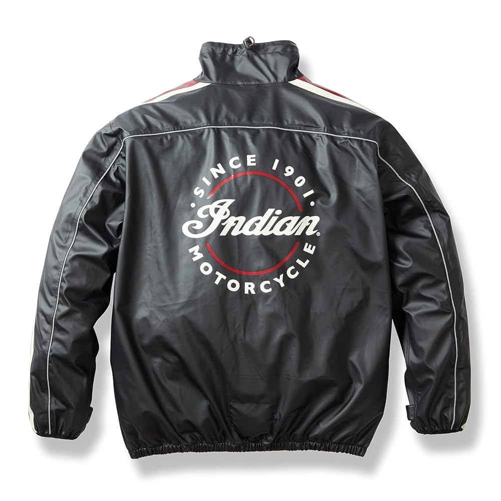 Amazon.com: Indian Motorcycle Unisex Rain Suit Jacket, Black